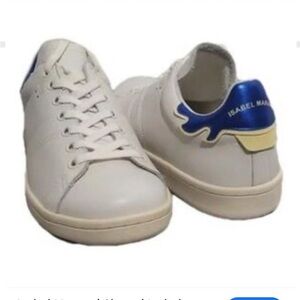 Isabel Marant 39 White and Blue Sneakers